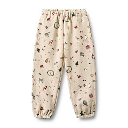 Брюки повседневные Wheat "Cass Offwhite Holiday", новогодние игрушки